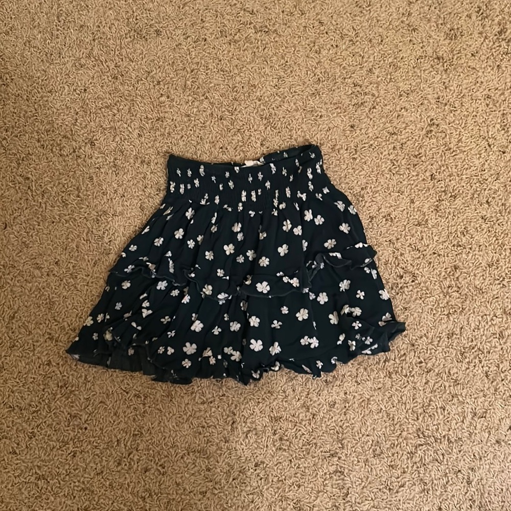 Floral, summer,  mini skirt